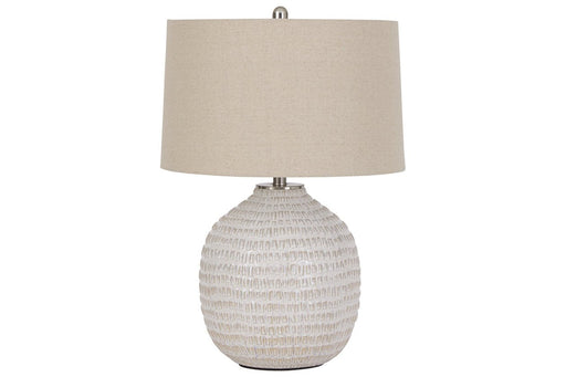 Jamon Beige Table Lamp - L100764 - Gate Furniture