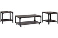 Jandoree Brown/Black Table (Set of 3) - T108-13 - Gate Furniture