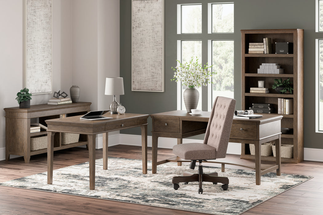 Janismore Home Office Storage Leg Desk - H776-26 - In Stock Furniture