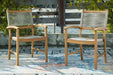 Janiyah Outdoor Dining Arm Chair (Set of 2) - P407-602A - In Stock Furniture