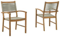 Janiyah Outdoor Dining Arm Chair (Set of 2) - P407-602A - In Stock Furniture