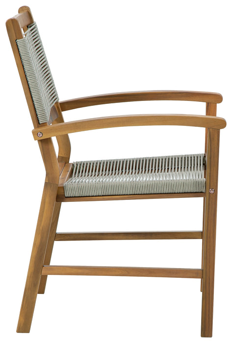 Janiyah Outdoor Dining Arm Chair (Set of 2) - P407-602A - In Stock Furniture