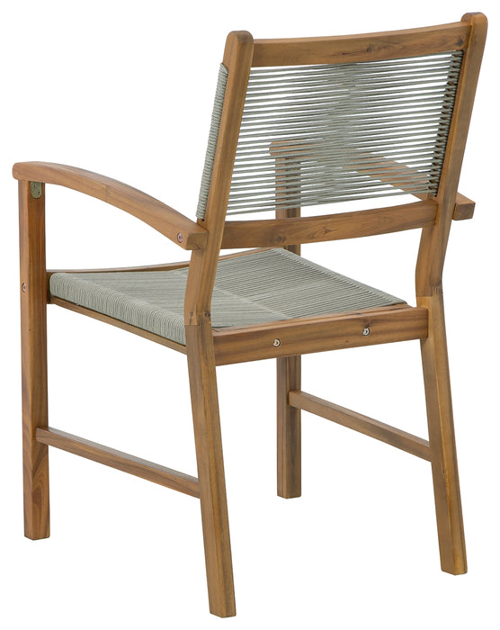 Janiyah Outdoor Dining Arm Chair (Set of 2) - P407-602A - In Stock Furniture