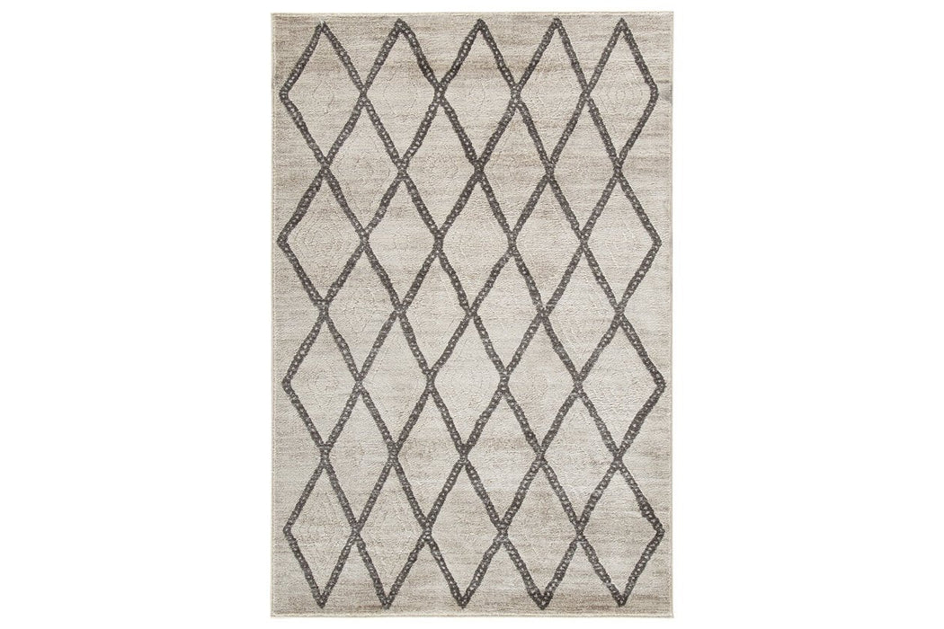 Jarmo Cream/Gray 5' x 7' Rug - R402622 - Gate Furniture