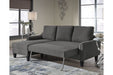 Jarreau Gray Sofa Chaise Sleeper - 1150271 - Gate Furniture