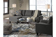 Jarreau Gray Sofa Chaise Sleeper - 1150271 - Gate Furniture
