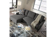Jarreau Gray Sofa Chaise Sleeper - 1150271 - Gate Furniture