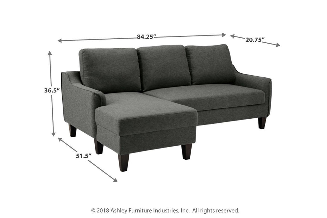 Jarreau Gray Sofa Chaise Sleeper - 1150271 - Gate Furniture