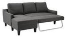 Jarreau Gray Sofa Chaise Sleeper - 1150271 - Gate Furniture