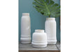 Jayden White Vase (Set of 3) - A2000428 - Gate Furniture