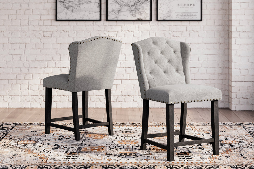 Jeanette Counter Height Bar Stool (Set of 2) - D702-124
