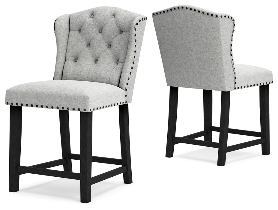 Jeanette Counter Height Bar Stool (Set of 2) - D702-124