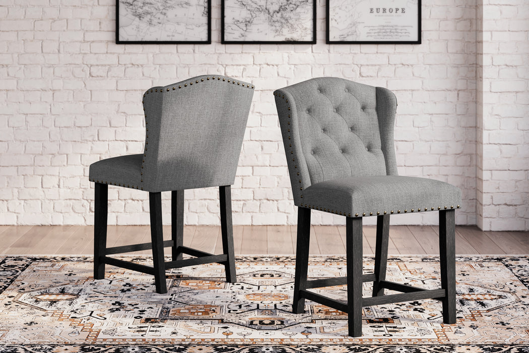 Jeanette Counter Height Bar Stool (Set of 2) - D702-224