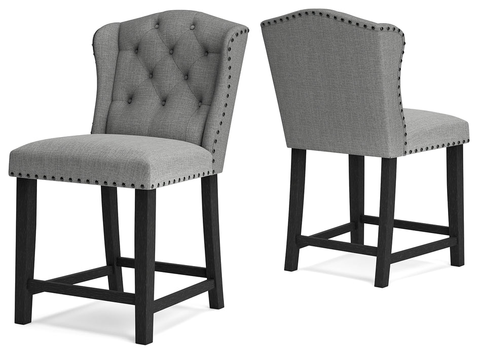 Jeanette Counter Height Bar Stool (Set of 2) - D702-224