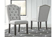 Jeanette Linen Dining Chair (Set of 2) - D702-01 - Gate Furniture