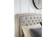 Jerary Gray King Upholstered Bed - B090-782 - Gate Furniture