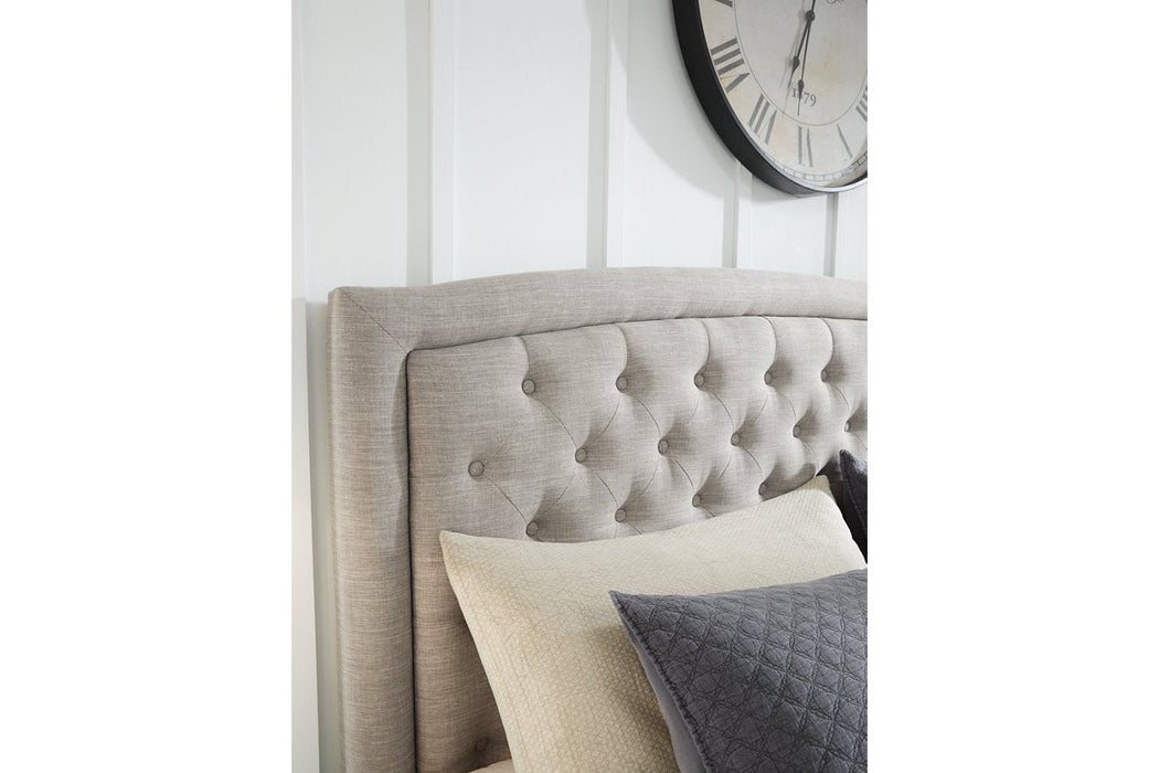 Jerary Gray Queen Upholstered Bed - B090-781 - Gate Furniture