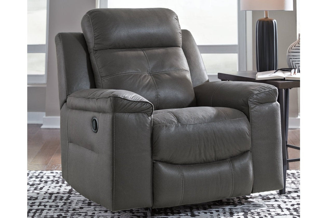 Jesolo Dark Gray Recliner - 8670525 - Gate Furniture