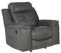 Jesolo Dark Gray Recliner - 8670525 - Gate Furniture