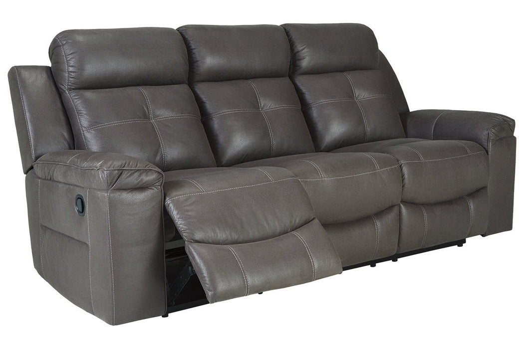 Jesolo Dark Gray Reclining Sofa - 8670588 - Gate Furniture
