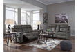 Jesolo Dark Gray Reclining Sofa - 8670588 - Gate Furniture