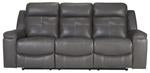 Jesolo Dark Gray Reclining Sofa - 8670588 - Gate Furniture