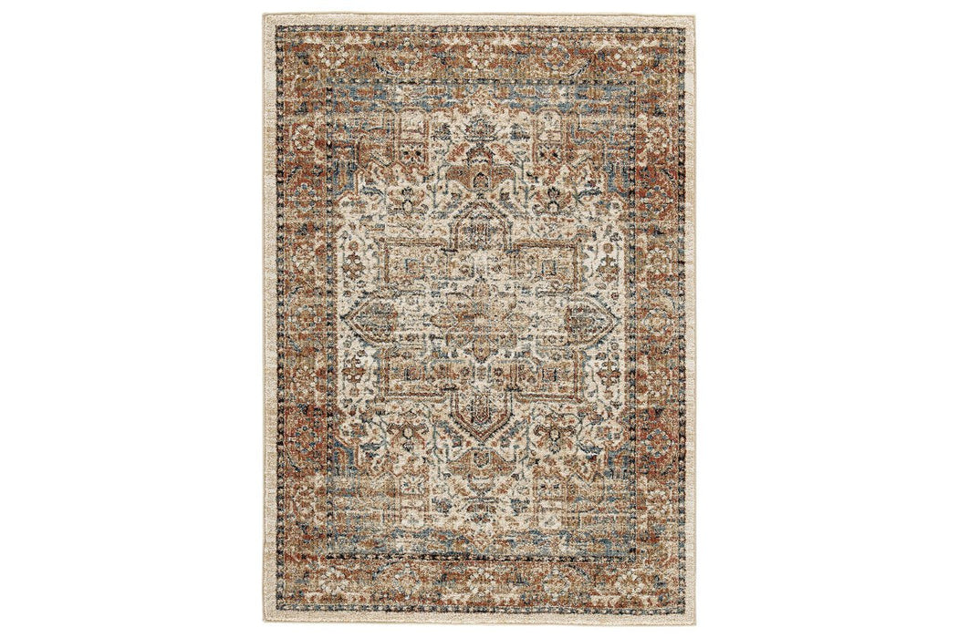Jirair Multi 5'3" x 7' Rug - R404202 - Gate Furniture