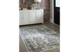 Jirou Cream/Gray 5' x 7'6" Rug - R402632 - Gate Furniture