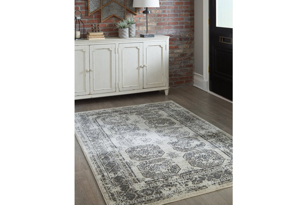 Jirou Cream/Gray 7'10" x 9'10" Rug - R402631 - Gate Furniture