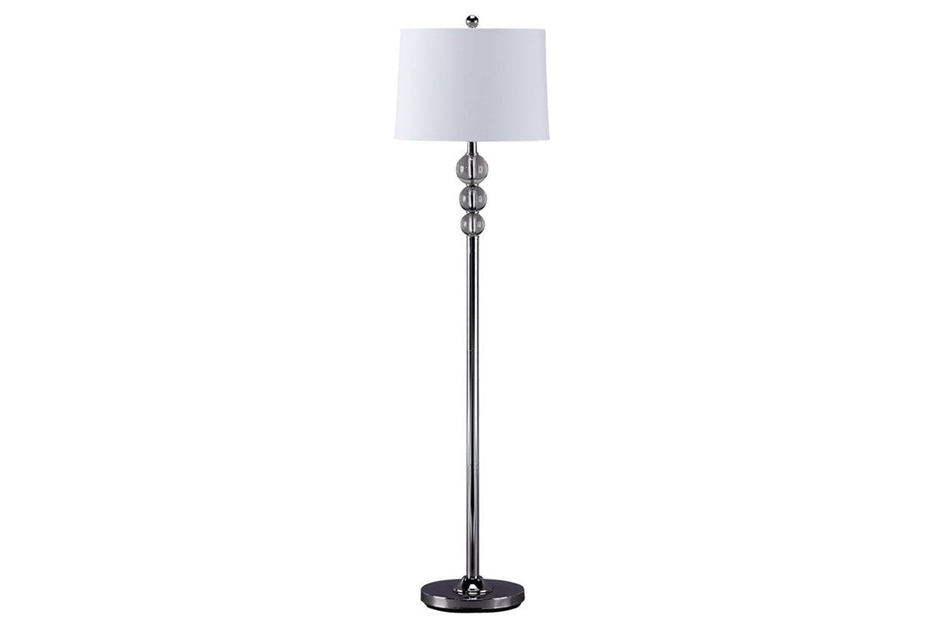 Joaquin Clear/Chrome Finish Floor Lamp - L428081 - Gate Furniture