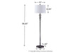 Joaquin Clear/Chrome Finish Floor Lamp - L428081 - Gate Furniture
