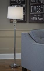 Joaquin Clear/Chrome Finish Floor Lamp - L428081 - Gate Furniture