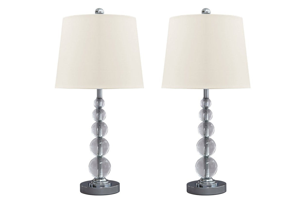 Joaquin Clear/Silver Finish Table Lamp (Set of 2) - L428084 - Gate Furniture