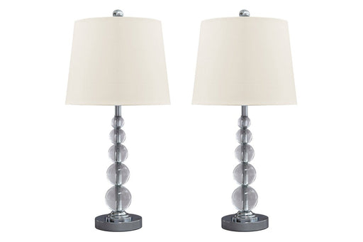 Joaquin Clear/Silver Finish Table Lamp (Set of 2) - L428084 - Gate Furniture