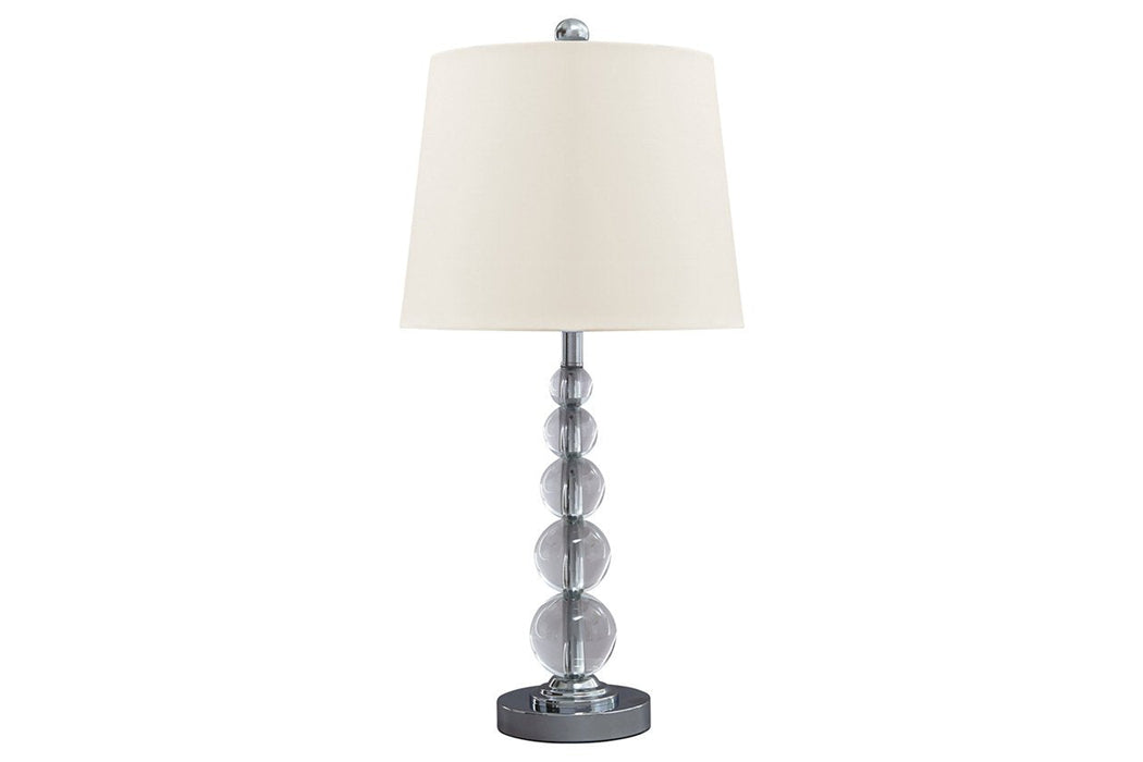 Joaquin Clear/Silver Finish Table Lamp (Set of 2) - L428084 - Gate Furniture