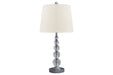 Joaquin Clear/Silver Finish Table Lamp (Set of 2) - L428084 - Gate Furniture