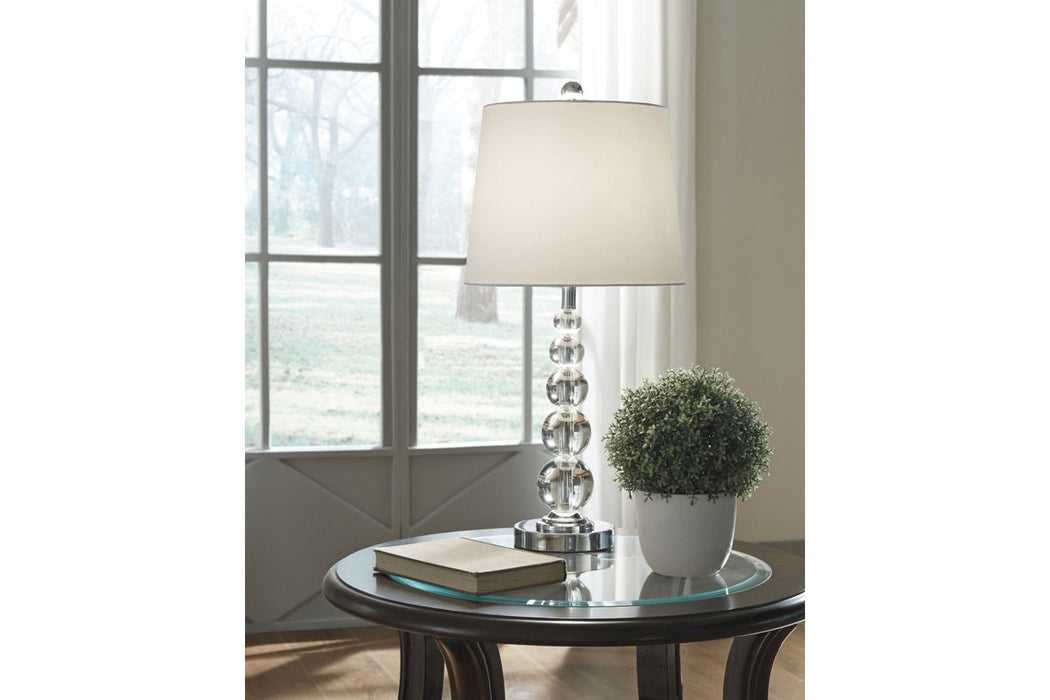 Joaquin Clear/Silver Finish Table Lamp (Set of 2) - L428084 - Gate Furniture