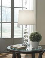 Joaquin Clear/Silver Finish Table Lamp (Set of 2) - L428084 - Gate Furniture