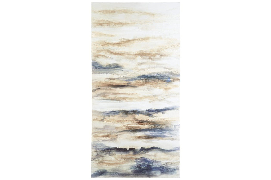 Joely Blue/Tan Wall Art - A8000277 - Gate Furniture