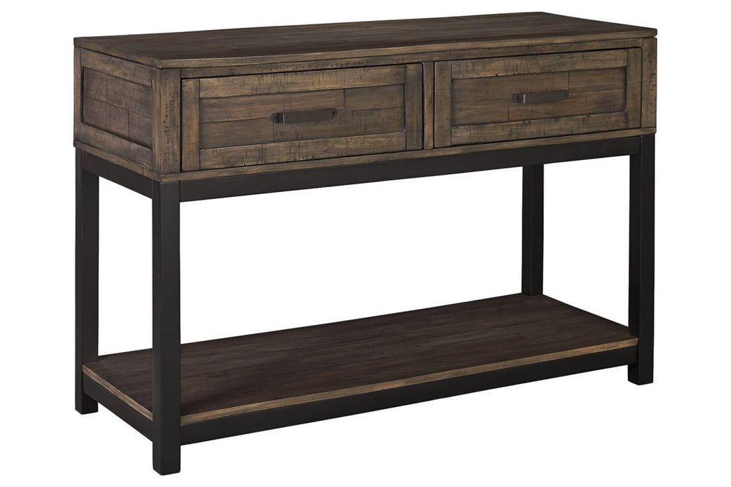 Johurst Grayish Brown Sofa/Console Table - T444-4 - Gate Furniture