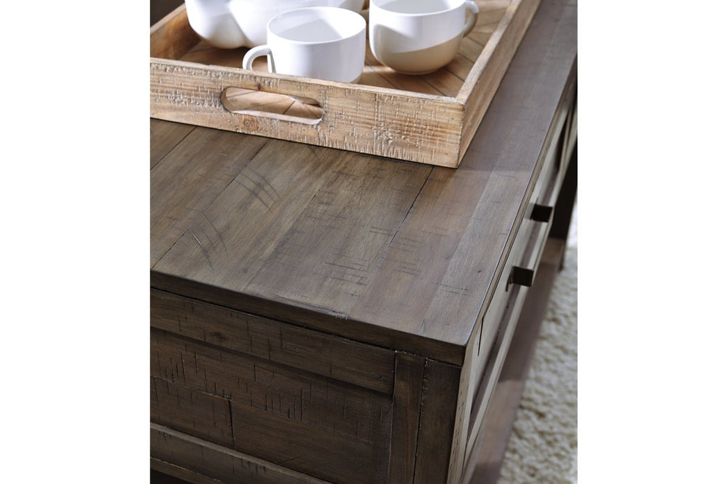 Johurst Grayish Brown Sofa/Console Table - T444-4 - Gate Furniture