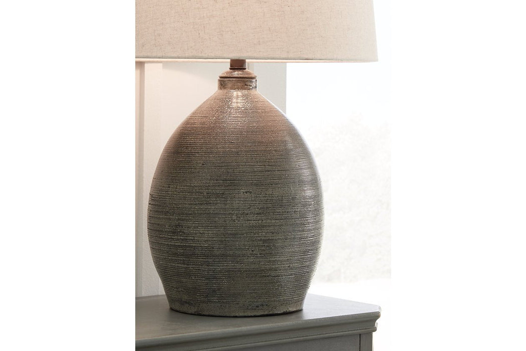 Joyelle Gray Table Lamp - L100744 - Gate Furniture