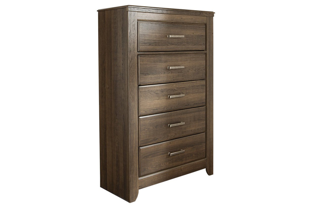 Juararo Dark Brown Chest of Drawers - B251-46 - Gate Furniture