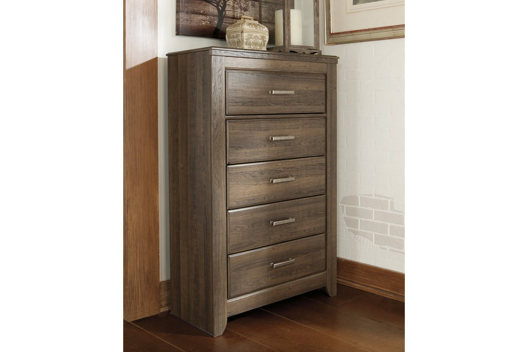 Juararo Dark Brown Chest of Drawers - B251-46 - Gate Furniture