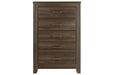 Juararo Dark Brown Chest of Drawers - B251-46 - Gate Furniture