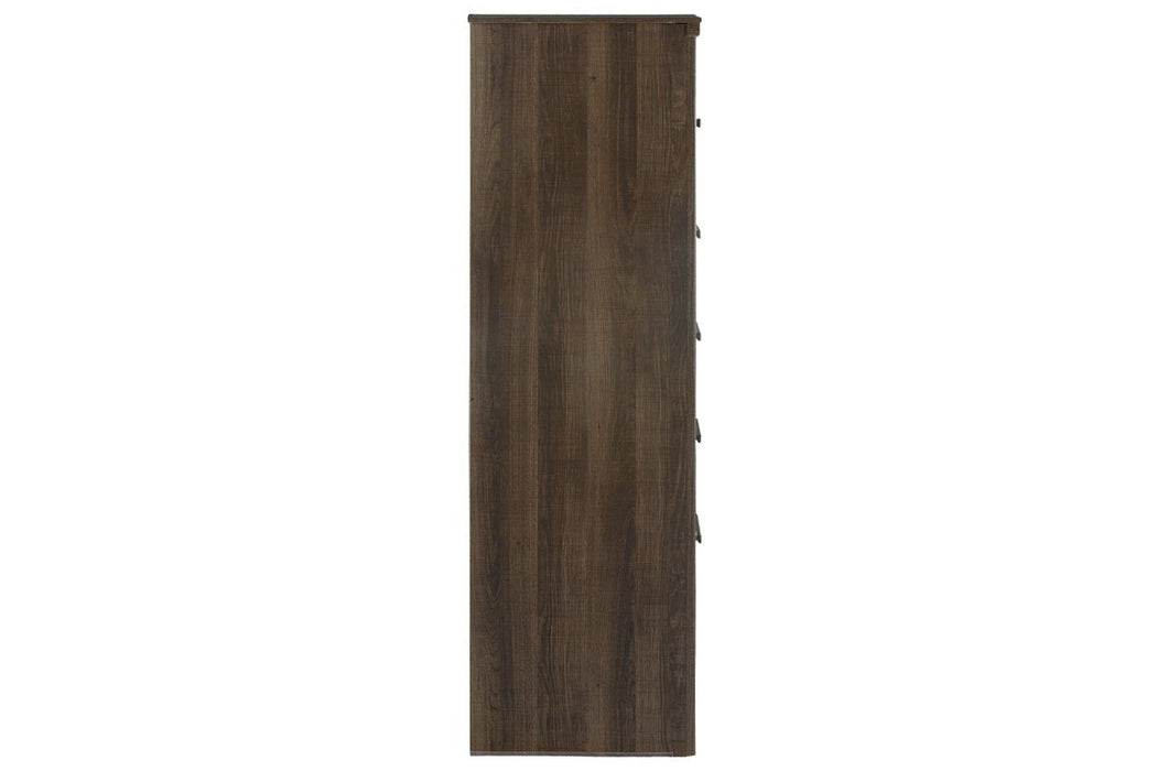 Juararo Dark Brown Chest of Drawers - B251-46 - Gate Furniture
