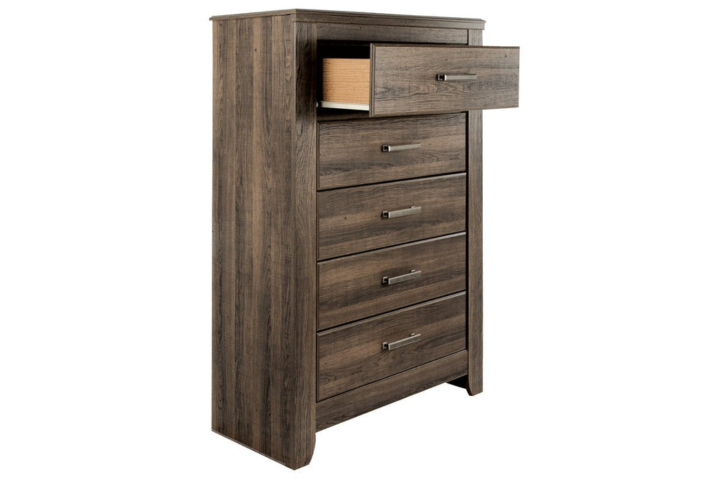 Juararo Dark Brown Chest of Drawers - B251-46 - Gate Furniture