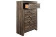 Juararo Dark Brown Chest of Drawers - B251-46 - Gate Furniture