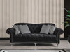 Juliette Black Velvet Sofa & Loveseat - JULIETTEBLACK-SL - Gate Furniture