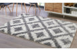Junette Cream/Gray Large Rug - R404971 - Gate Furniture